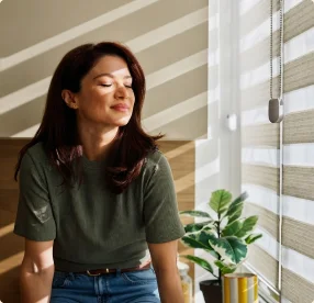 Alberta resident receiving virtual care at home